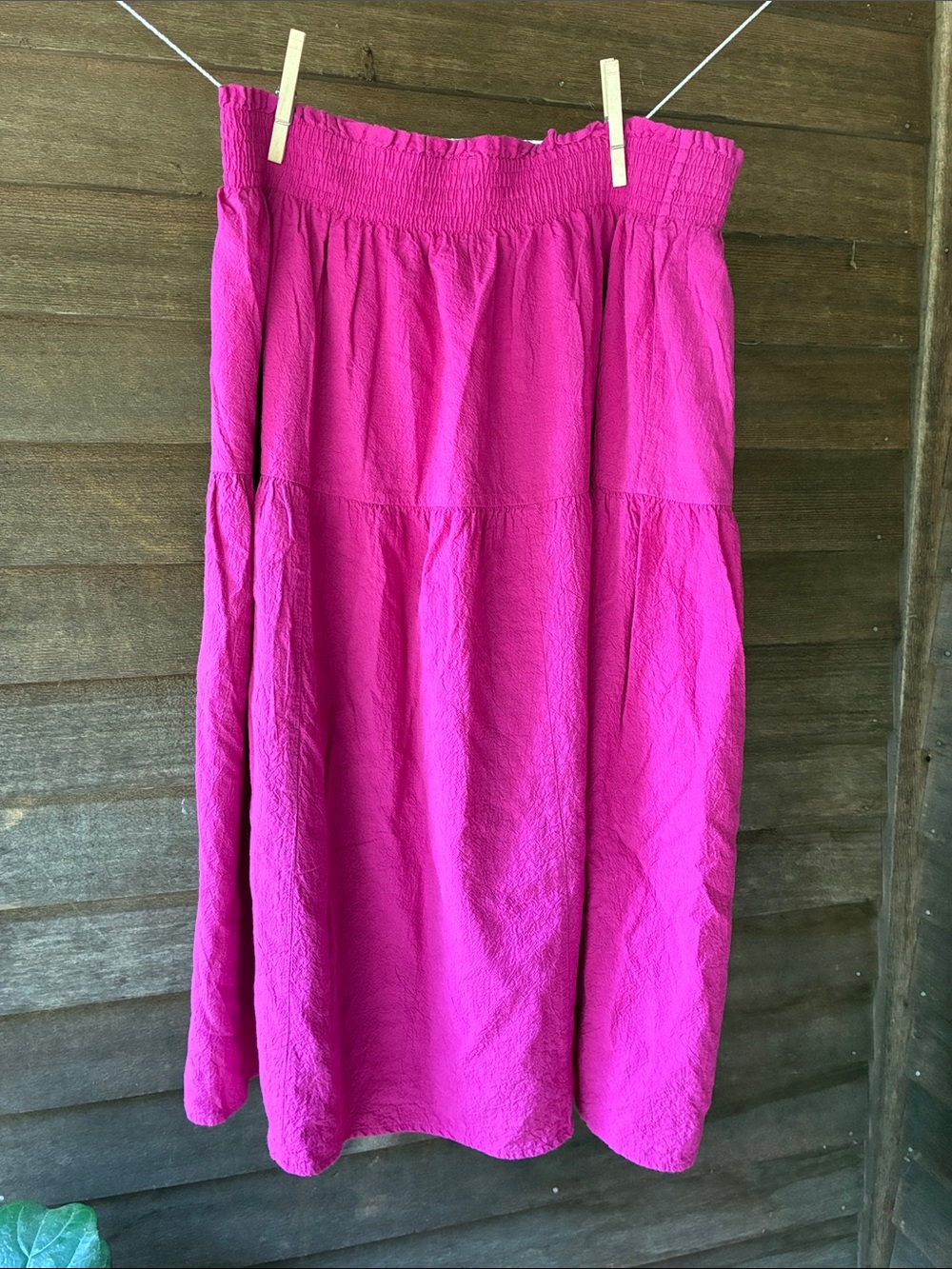 Nine West Fuchsia Elastic Waist Skirt